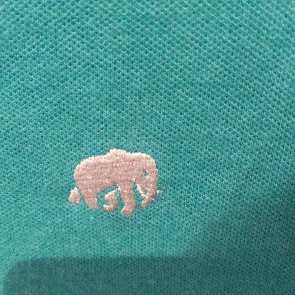 Crisp Green Banana Republic Crested Polo with Grey Accents SZ L - Picture 4 of 4